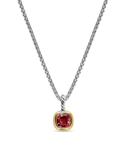 DAVID YURMAN Women's Mini Cushion Cut Amulet in Sterling Silver - Rhodolite Garnet