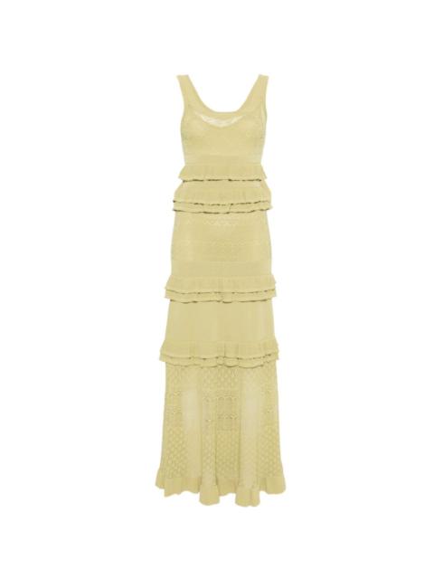 Sandro ruffled maxi dress