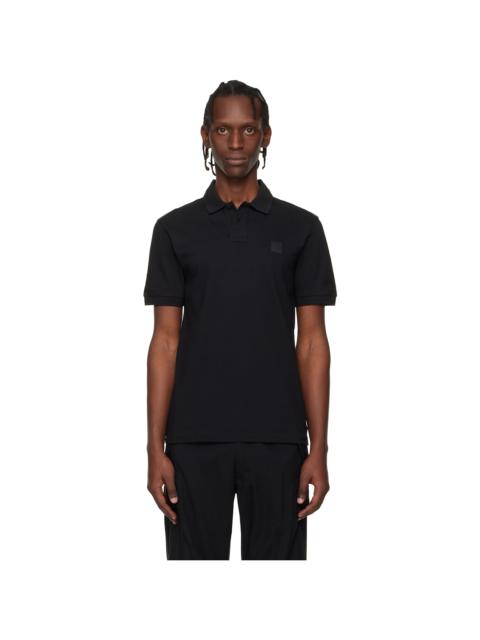 BOSS Black Logo Patch Stretch-Cotton Slim-Fit Polo