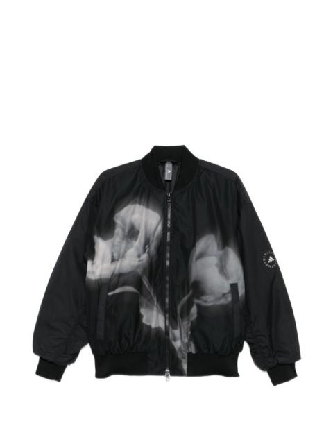 adidas x adidas x Stella McCartney floral print bomber jacket