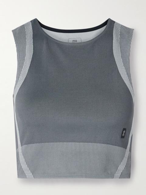On Studio Cropped Ribbed Stretch Recycled Tank
