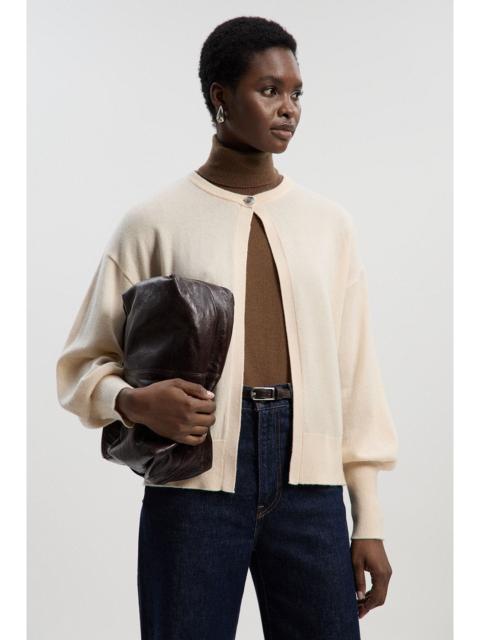 KAREN MILLEN Wool Blend Knit Cardigan