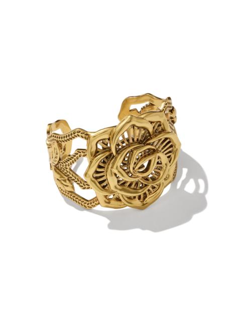 KENDRA SCOTT Ansel Rose Statement Cuff in Vintage Gold