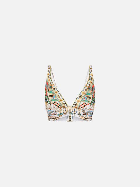 CAMILLA HIGH TRI BRA WITH TRIM