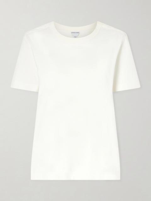 Bottega Veneta Intrecciato Embroidered Cotton-jersey T-shirt