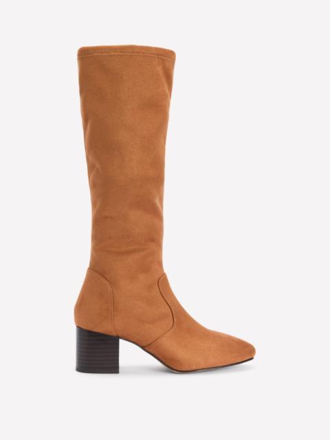 BODEN Block Heel Stretch Boots-Acorn