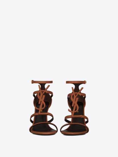 cassandra sandals in smooth vegetable-tanned leather