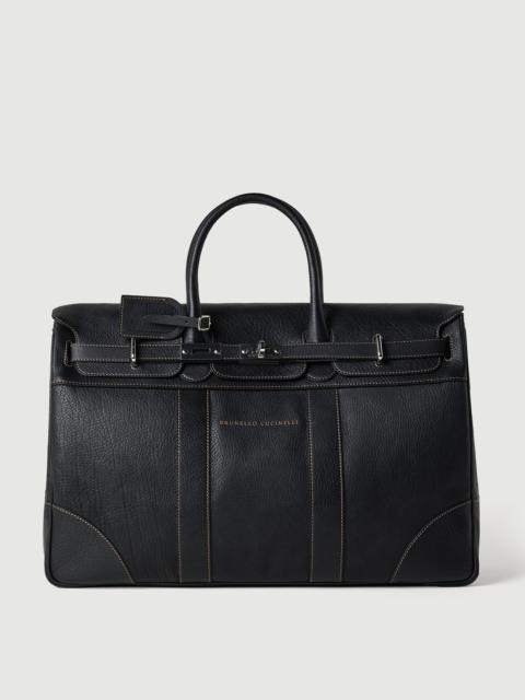 Brunello Cucinelli Grained calfskin country bag