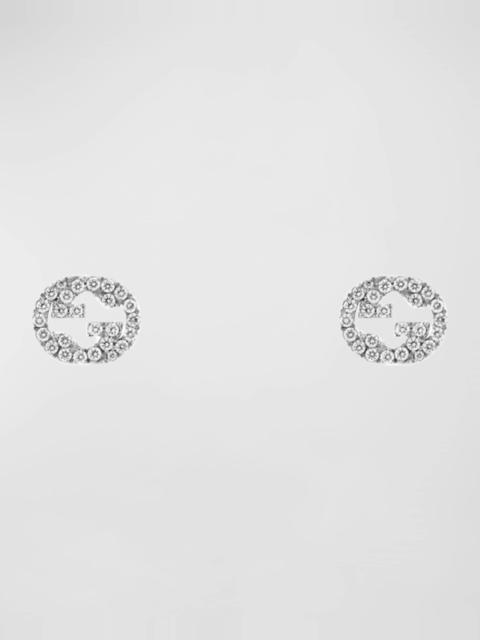 GUCCI Diamond Interlocking G Stud Earrings