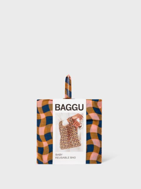 Paul Smith BAGGU Peach Wavy Gingham Baby Reusable Bag