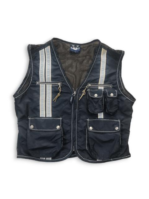 Other Designers Other - VERSO USA Back Mesh Zipper Rider's Vest Jacket