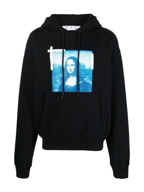 Off-White Mona Lisa Oversize Hoodie Black