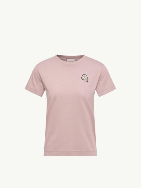 Moncler Logo Patch Cotton T-Shirt