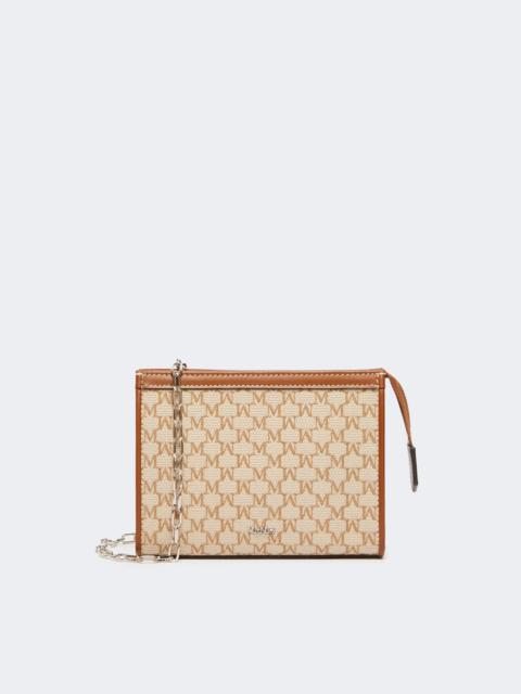 Max Mara Cotton jacquard extra small pouch - HAZELNUT BROWN