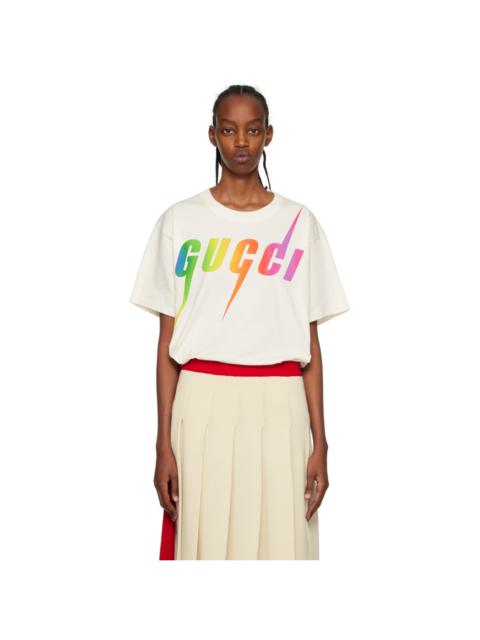 GUCCI Gucci 인쇄 코튼 티셔츠