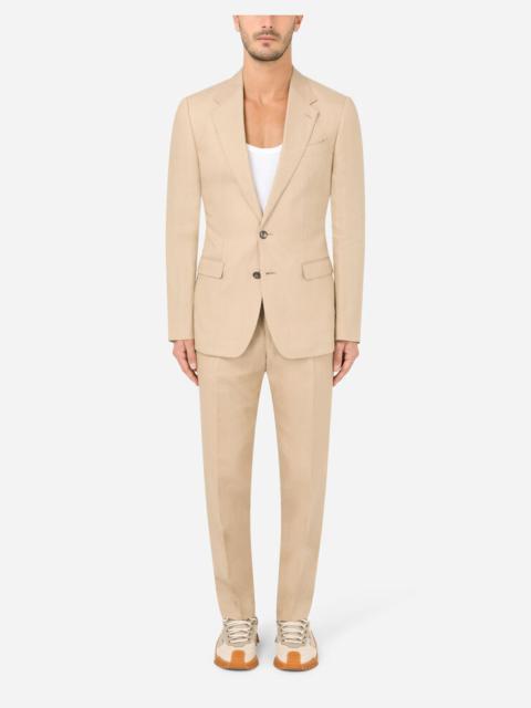 Linen Taormina-fit suit
