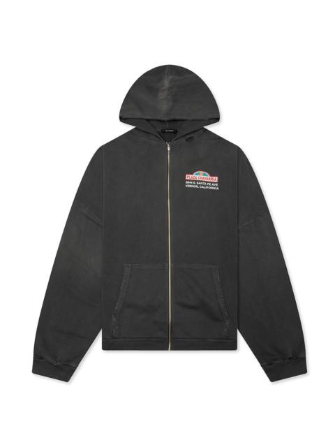 WILLY CHAVARRIA PLAZA CHAVARRIA ZIP HOOLIGAN HOODIE - PIRATE BLACK