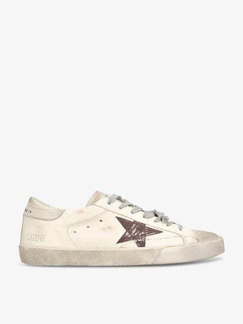 Men's Super-Star leather low-top trainers