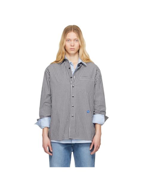 ADER error Black & White Sig; BL Tag 02 Shirt