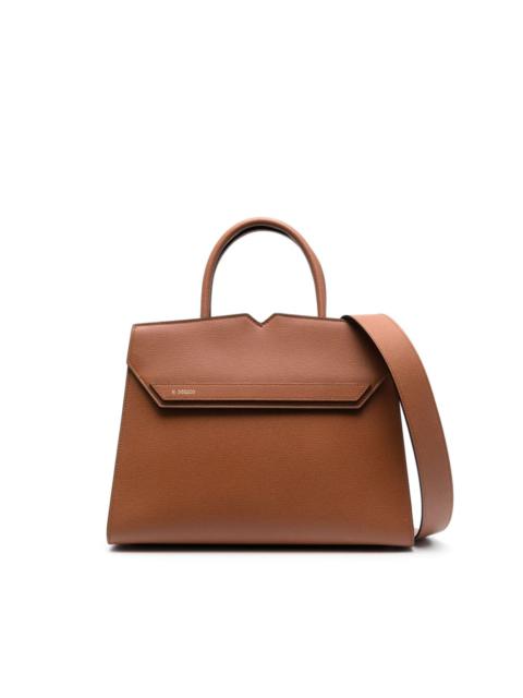 Duetto leather tote bag