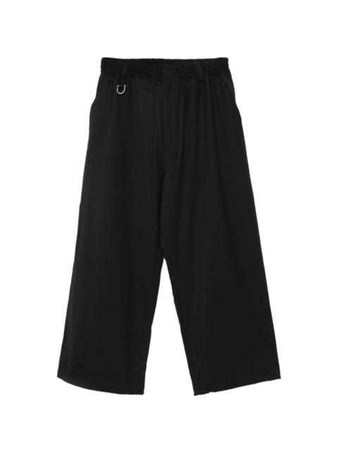 Y-3 drawstring wide-leg trousers