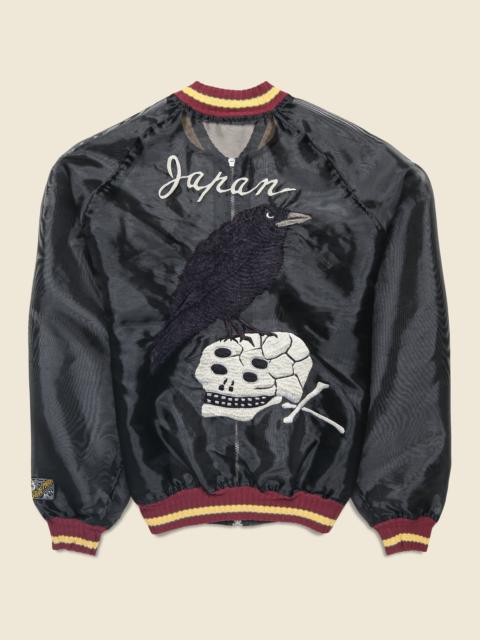 Kapital Sheer Pearl Raven & Skull Souvenir Jacket - Black