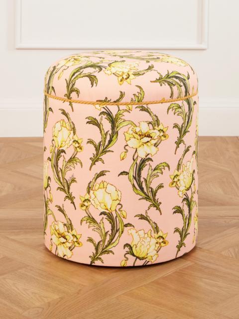 La DoubleJ Baba' Printed Canvas Pouf