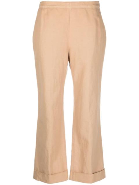 cropped flared trousers