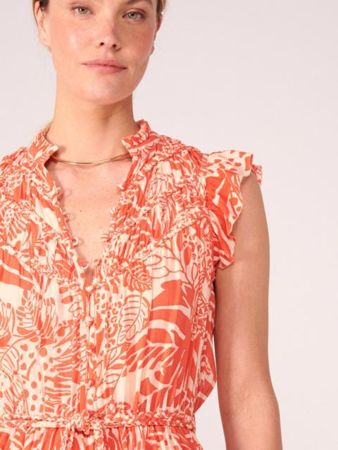 Poupette St Barth Mini Dress Callie - Orange Toucan