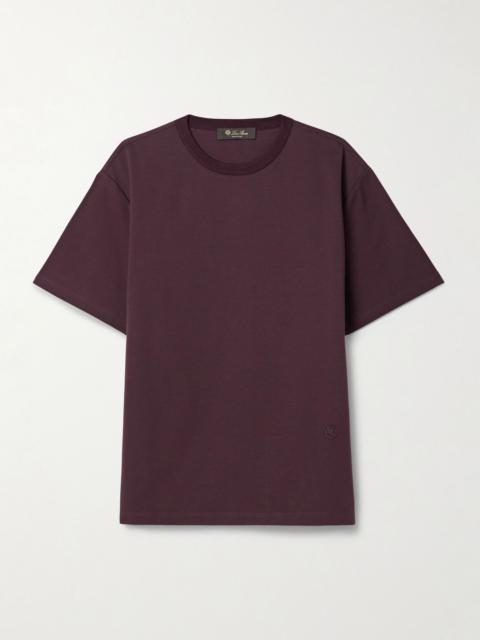 Loro Piana Neo cotton-jersey T-shirt Burgundy