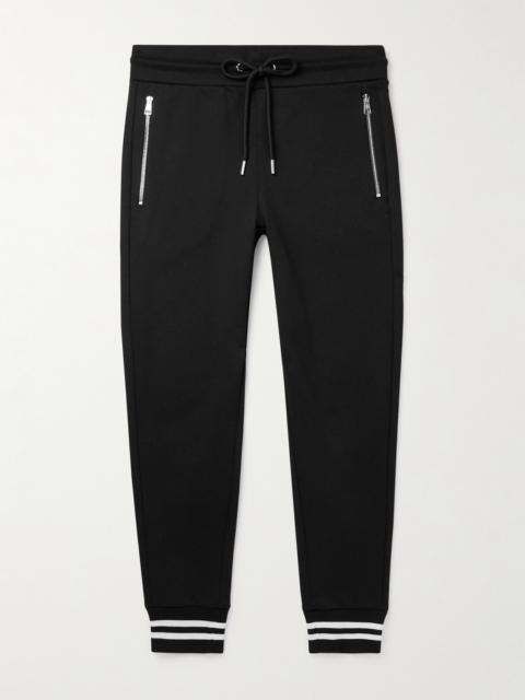 Moncler Tapered Striped Cotton-Jersey Sweatpants