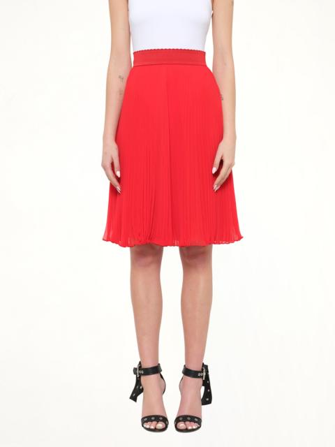 Givenchy Givenchy Pleated Skirt in Red