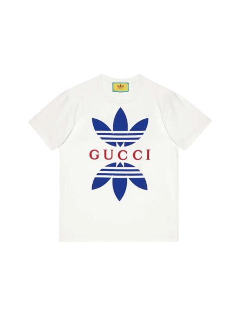 GUCCI Gucci x adidas Cotton Jersey T-Shirt White