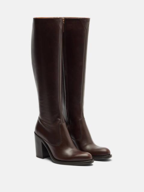 Chloé Leather knee-high boots