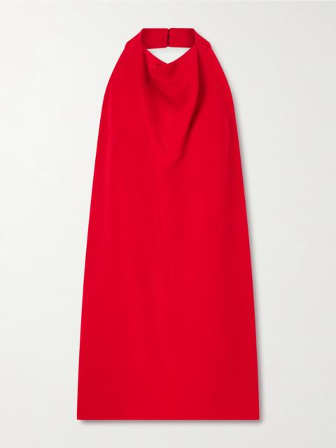 Valentino Draped Silk-cady Mini Dress