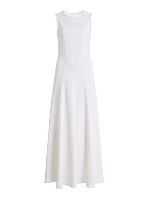 BONDI BORN® Lyon Panelled Satin Maxi Dress white