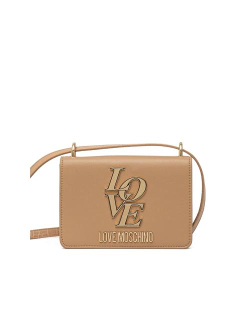 Moschino small logo-plaque crossbody bag