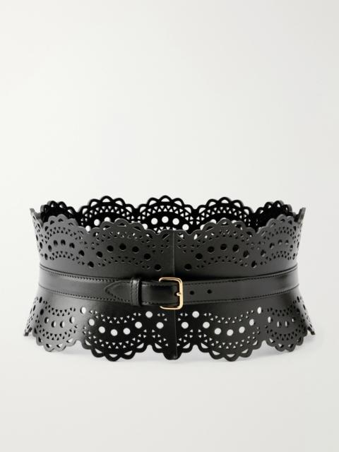 Alaïa Laser-cut Leather Waist Belt