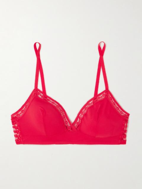 ERES Bubble Rituel Lace-trimmed Stretch-jersey Soft-cup Triangle Bra