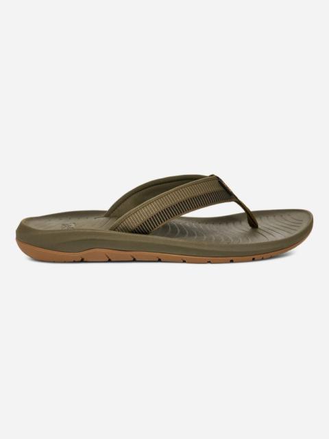 Teva Men's Hurricane Flip-Flop Sandals in Archive Ladder Dark Olive