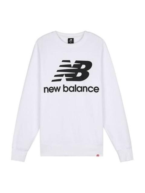 New Balance New Balance Essentials Stacked Logo Crew Sweatshirt 'White' AMT03560-WT