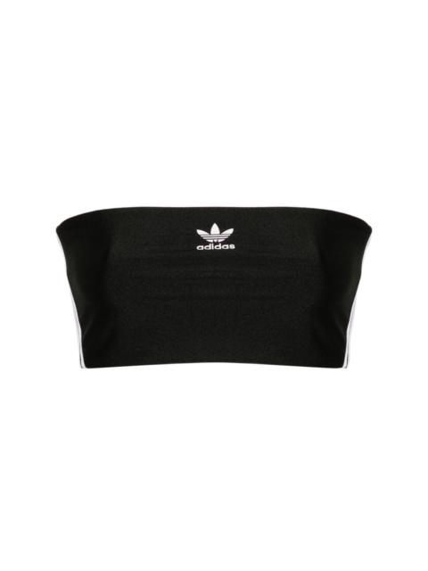 adidas 3 스트립 bandeau 탑