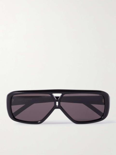 New Wave Aviator-Style Acetate Sunglasses