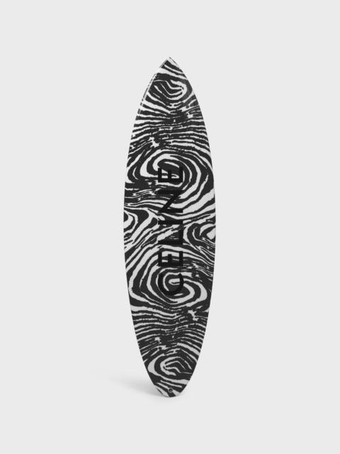 Surfboard in WOOD ZEBRA PATTERN AND CELINE PRINT