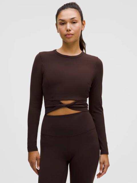 lululemon Cropped Nulu Twist-Hem Long-Sleeve Shirt