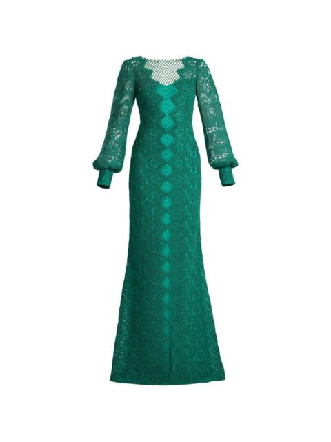 TADASHI SHOJI lace long-sleeved dress