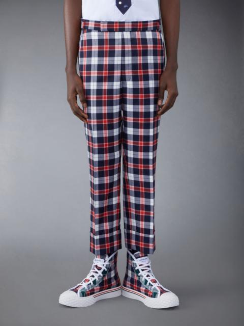 Thom Browne Tartan Twill Low Rise Beltloop Trouser