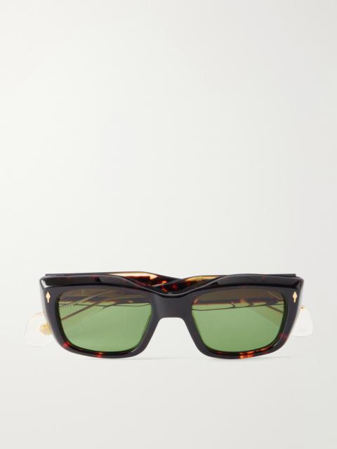 JACQUES MARIE MAGE Corniche Square-Frame Acetate Sunglasses