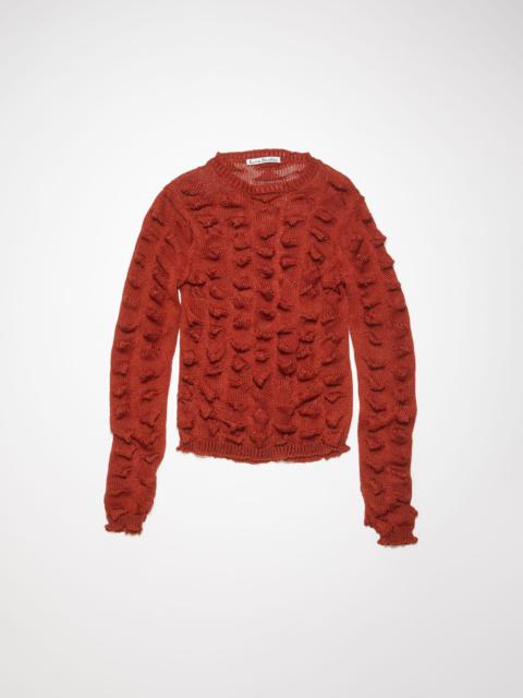 Acne Studios Crew neck jumper - Rust red