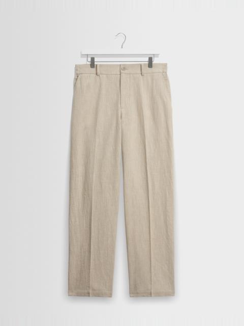 Wax London Bayham - Natural Linen-Cotton Relaxed Fit Trousers